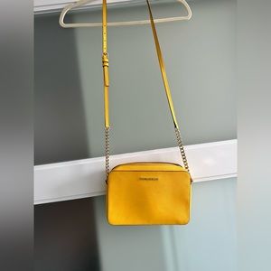 Yellow Jet Set Michael Kors Crossbody Purse